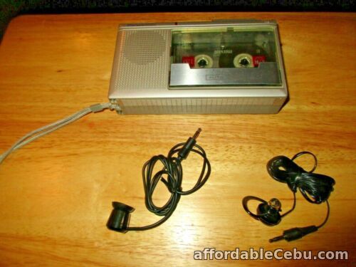 1st picture of Panasonic One Touch Tape Cassette Player Recorder Built in Mic w/ear Piece For Sale in Cebu, Philippines