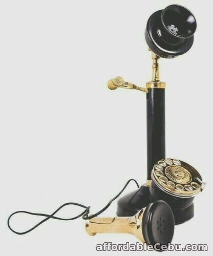 1st picture of Retro Reproduction Candlestick Telephone Rotary Dial Home Office Decor NEW For Sale in Cebu, Philippines