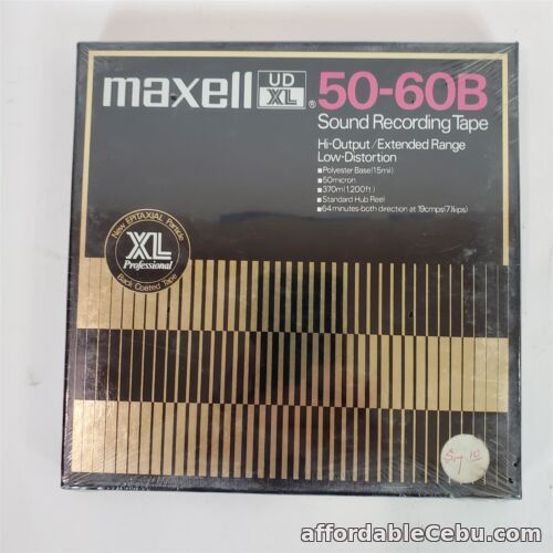 1st picture of Maxell UD XL 50-60B Reel to Reel 1/4" Sound Recording Tape 7" 1200 feet For Sale in Cebu, Philippines