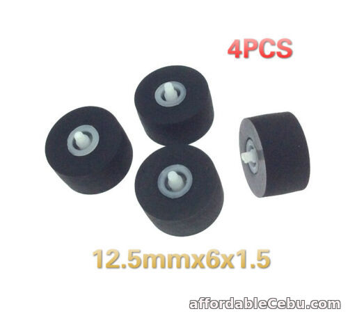 1st picture of 4PCS 12.5mmx6x1.5 JVC  Pinch Roller Pressure Belt Pulley for Sony Akai Pioneer For Sale in Cebu, Philippines