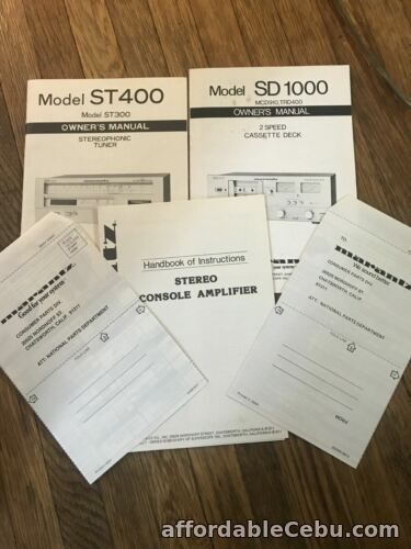 1st picture of Marantz ST400 ST1000 Manual instructions extras For Sale in Cebu, Philippines