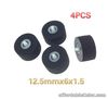 4PCS 12.5mmx6x1.5 JVC  Pinch Roller Pressure Belt Pulley for Sony Akai Pioneer