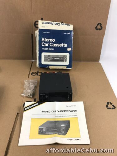 1st picture of Vintage Realistic Stereo Car Cassette Player Under Dash Model 12-1984 W/ Box For Sale in Cebu, Philippines