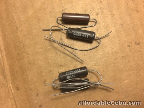 1st picture of 4 NOS Vintage Good-All .0039 uf 400v Capacitors Molded Guitar Tone Cap .0047 sub For Sale in Cebu, Philippines