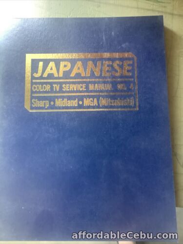 1st picture of Japanese Color TV Service Manual No. 4 - Sharp, Midland, MGA 1974 1st ed. For Sale in Cebu, Philippines