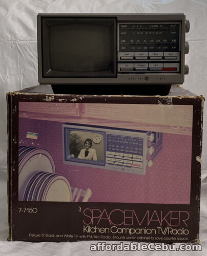 1st picture of Soacemaker Kitchen Companion GE TV/Radio 5” B&W FM/AM  7-7150 Original Box For Sale in Cebu, Philippines