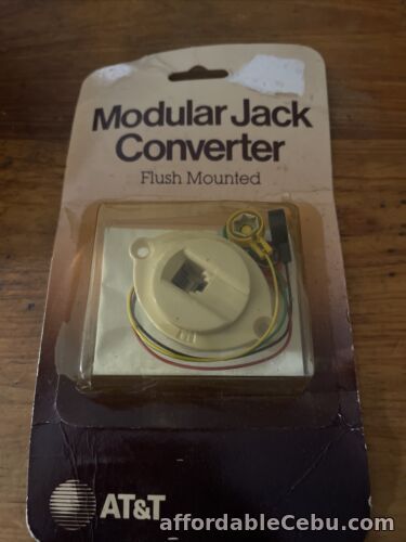1st picture of Vintage Modular Jack Converter At&t Plug Jack Telephone For Sale in Cebu, Philippines