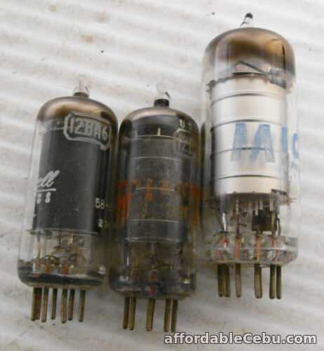 1st picture of Assorted Lot of (3) Vintage Vacuum Tubes (2) 12BA6 (1) 12BA7 For Sale in Cebu, Philippines