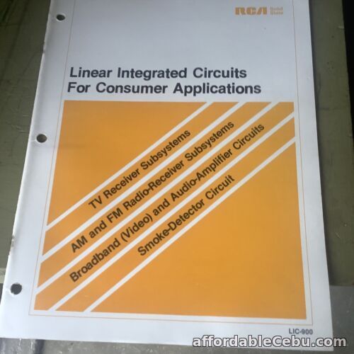 1st picture of RCA Linear Integrated Circuits for Consumer Applications LIC-900 1979 For Sale in Cebu, Philippines