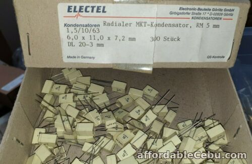 1st picture of LOT OF 30pcs NOS ELECTEL GERMANY MKT 1.5uF 63V 10% 5mm HQ AUDIO CAPS! For Sale in Cebu, Philippines