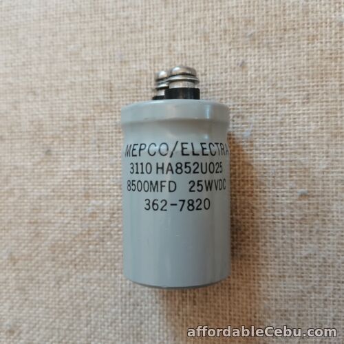 1st picture of Electrolytic Capacitor 8500MF 25WVDC MEPCO/ELECTRA NOS one pair For Sale in Cebu, Philippines