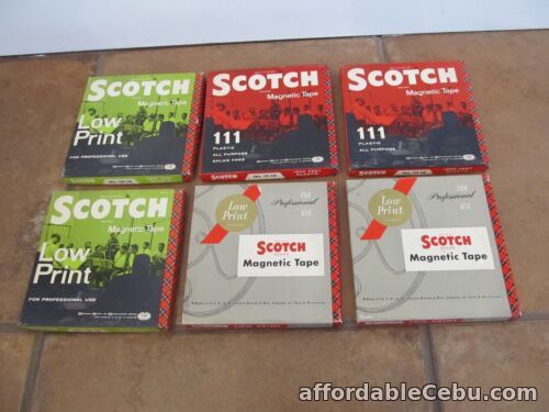 1st picture of Vtg Lot Of 6 Scotch Magnetic Tape 1200ft each For Sale in Cebu, Philippines