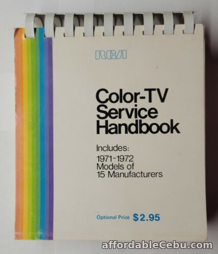 1st picture of Vintage RCA Color TV Service Handbook for 1971-1972 Models of 15 Manufacturers For Sale in Cebu, Philippines
