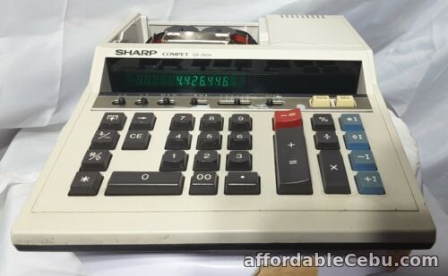 1st picture of Sharp Compet QS-2604 Adding Machine Tested working missing cover for printer For Sale in Cebu, Philippines