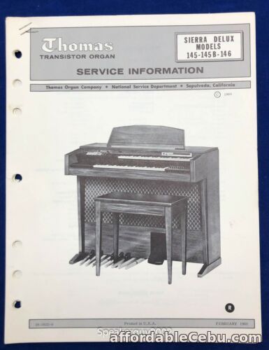 1st picture of Original Thomas Organ / Sierra Delux 145 145B 146 / Service Information - Manual For Sale in Cebu, Philippines