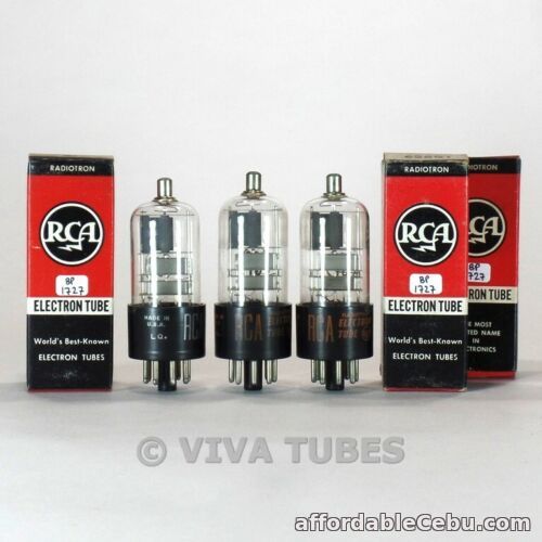 1st picture of True NOS NIB Matched Trio (3) RCA USA 6S8GT Grey Plate [] Get 3 Mica Tubes For Sale in Cebu, Philippines