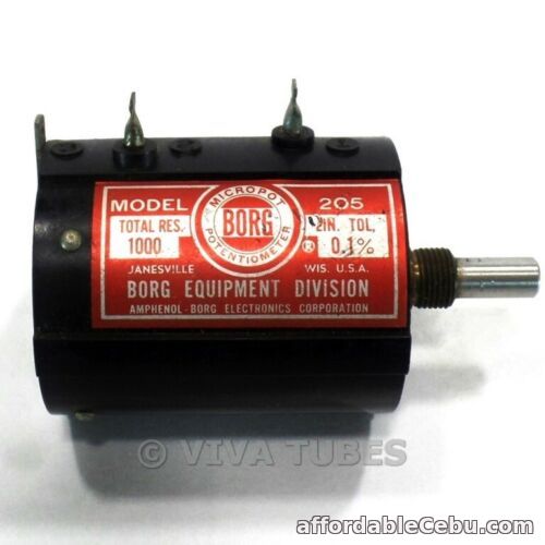 1st picture of Vintage Borg Model 205 Micropot Potentiometer 1000 ohm Pot .1% For Sale in Cebu, Philippines