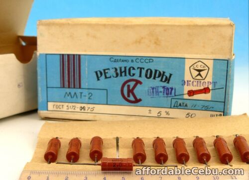 1st picture of 16 x Vintage Soviet 2.7K Ohm 2W 5% Metal Film Resistors MLT-2 Military 2,7K For Sale in Cebu, Philippines