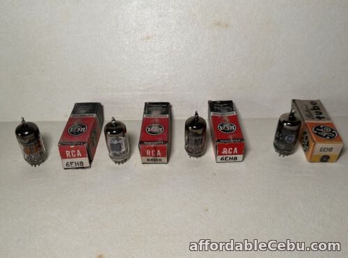 1st picture of Vintage Lot Of 4 RCA GE 6EH8 electronic Vacuum Tubes Untested NOS For Sale in Cebu, Philippines