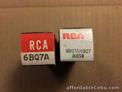 1st picture of 2 NOS NIB RCA 6BQ7 Vacuum Tubes 1959 1970 Made in USA guaranteed For Sale in Cebu, Philippines