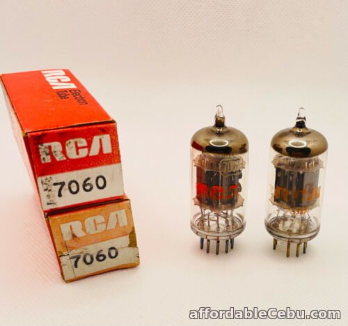 1st picture of RCA 7060 Tubes - Matched Pair - Black Plate For Sale in Cebu, Philippines