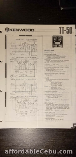 1st picture of TT-50 Reel to Reel Fold Out Schematic *Original* For Sale in Cebu, Philippines