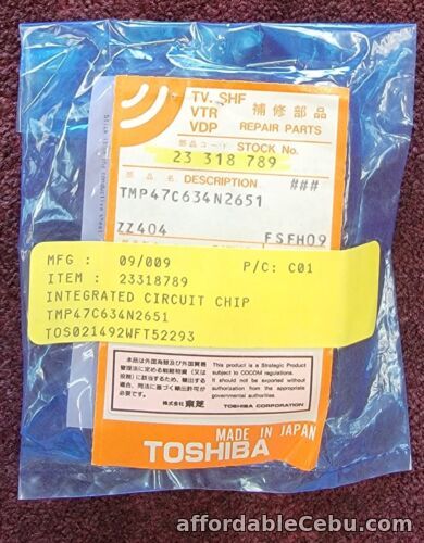 1st picture of Toshiba  TMP47C634N2651  23318789 Integrated Circuit * NEW IN PACKAGE * For Sale in Cebu, Philippines