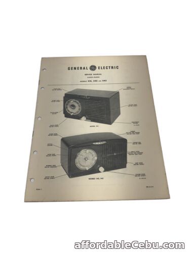 1st picture of GE Clock Radio Service Manual Model  514 542 542 General Electric For Sale in Cebu, Philippines