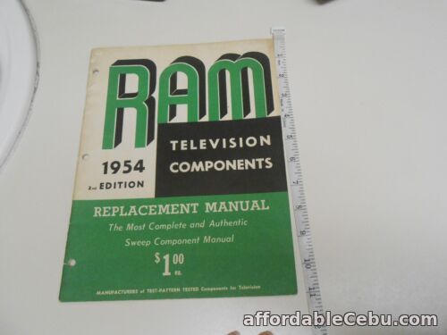1st picture of RAM Television Components 1954 2nd Edition. Replacement Manual. Softcover. For Sale in Cebu, Philippines