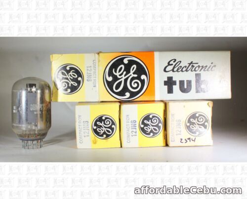 1st picture of General Electric GE 12JN6 Vacuum Tubes Made In USA NOS Lot Of 4 +Box For Sale in Cebu, Philippines