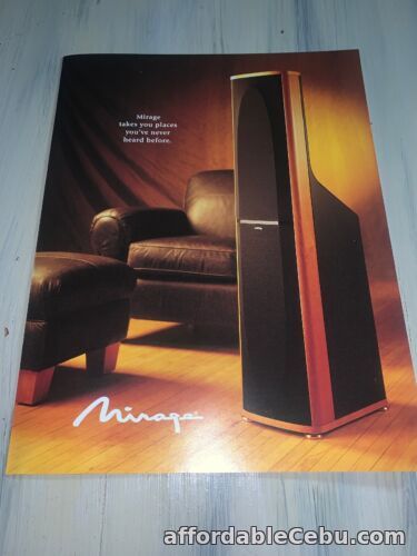 1st picture of Mirage Loudspeakers Dealer Brochure. Takes You Places You’ve Never Heard Before. For Sale in Cebu, Philippines