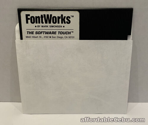 1st picture of FontWorks Software Touch Apple II Mark Simonsen 1985 Floppy Disk For Sale in Cebu, Philippines