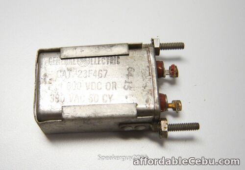 1st picture of GE PIO Capacitor / 1 MFD 600 VDC / 23F467 -- KTB1 For Sale in Cebu, Philippines