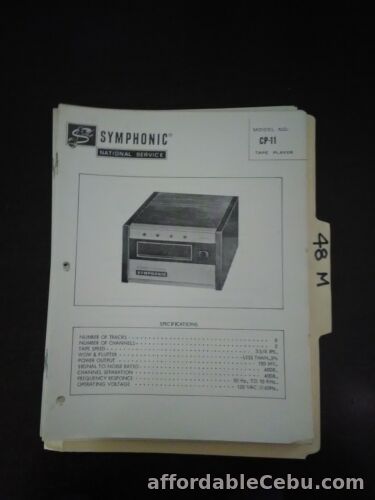 1st picture of Symphonic CP-11 service manual original repair book For Sale in Cebu, Philippines