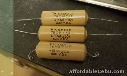1st picture of 3 Vintage Micamold Tropicaps .15 uf 400v -+ 20% Amp Capacitors For Sale in Cebu, Philippines