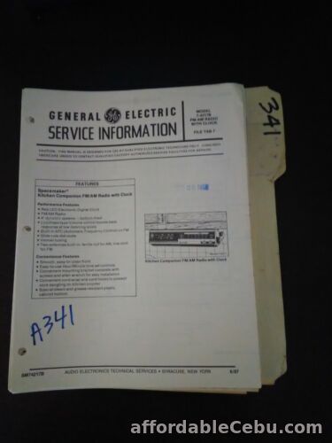1st picture of GE 7-4217B service manual original repair book For Sale in Cebu, Philippines