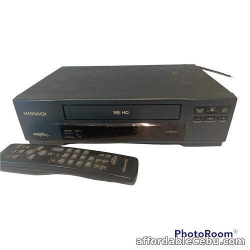 1st picture of Magnavox VRT322AT21 Vintage VCR VHS Player with RCA Universal  Remote ( Parts ) For Sale in Cebu, Philippines