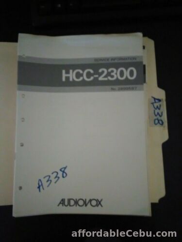 1st picture of Audiovox HCC-2300 service manual original repair book For Sale in Cebu, Philippines