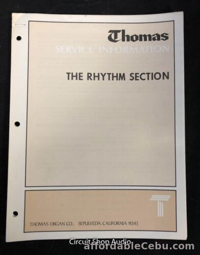 1st picture of Original Thomas Organ Company / The Rhythm Section / Service Information For Sale in Cebu, Philippines