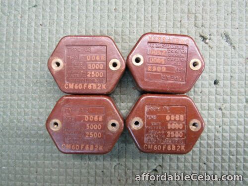 1st picture of LOT Vintage Sangamo Type A2 Mica Capacitor .0068uF MFD 2500/5000V For Sale in Cebu, Philippines