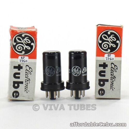 1st picture of True NOS NIB Matched Pair GE USA 6SS7 Metal Vacuum Tubes 100% For Sale in Cebu, Philippines