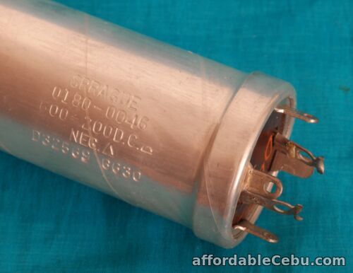 1st picture of Pair Sprague Capacitors ( 0180-0046  ) : 600uF - 200VDC For Sale in Cebu, Philippines