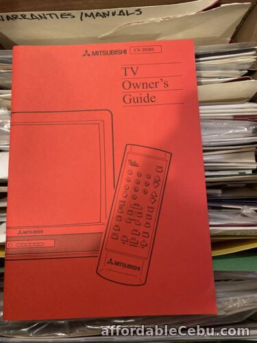 1st picture of Vintage Mitsubishi TV Owner's Guide CS-20201 For Sale in Cebu, Philippines