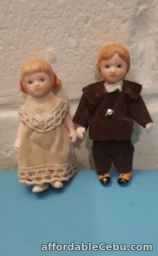1st picture of MINIATURE VINTAGE PORCELAIN DOLL PAIR For Sale in Cebu, Philippines