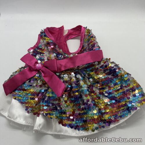 1st picture of Build A Bear Pony, Reindeer, Dog Or Cat Pink Satin And Sequin Dress For Sale in Cebu, Philippines