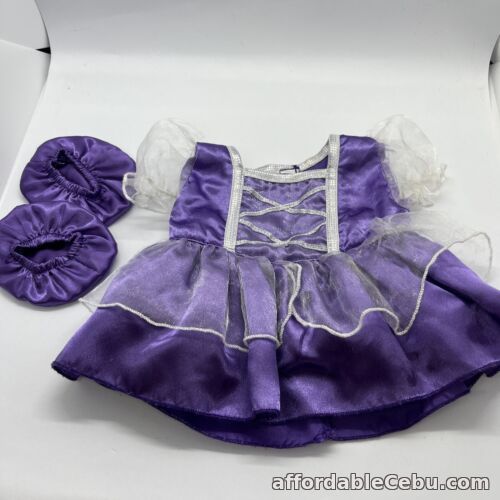 1st picture of Teddy Mountain Purple Satin Dress (See Close Up Of Pull On Back) & Slippers For Sale in Cebu, Philippines