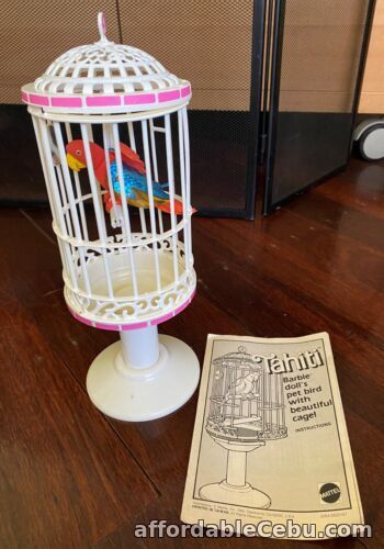 1st picture of Vintage BARBIE TAHITI Pet Parrot Bird with Cage & Instructions 1985 For Sale in Cebu, Philippines