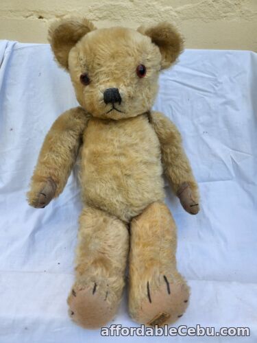 1st picture of Antique mohair Merrythought Teddy Bear vintage 50cm with label For Sale in Cebu, Philippines