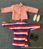 Vintage SINDY Weekender Top 1965 CHECK SHIRT 1963 Cindy DOLL Clothes SHOES Dolls