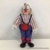 Porcelain Smiling Clown With Heart Patch Overalls 31.5cm Tall (10) #209